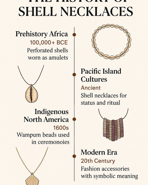 shell necklace-history-shell jewelry-cowrie necklace-wampum beads-fashion-beach outfit-shell vibe