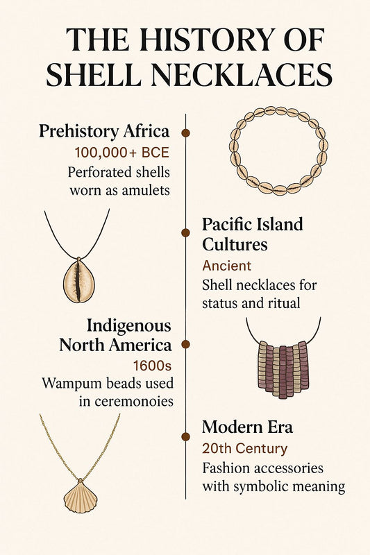 shell necklace-history-shell jewelry-cowrie necklace-wampum beads-fashion-beach outfit-shell vibe