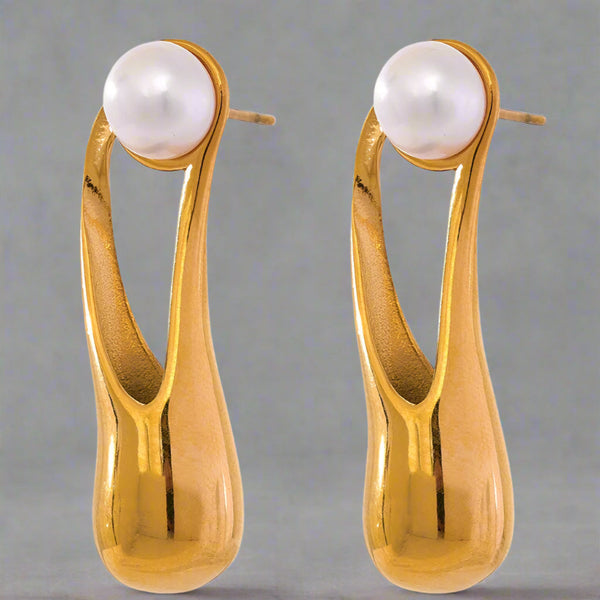 pearl drop earrings-pearl earrings-shell earrings-shell jewelry