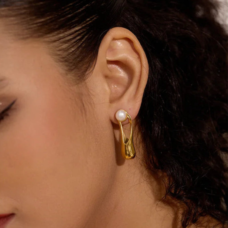pearl drop earrings-pearl earrings-shell earrings-shell jewelry
