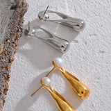 pearl drop earrings-pearl earrings-shell earrings-shell jewelry