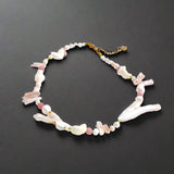 shell necklace-natural stone beaded necklace-gold beaded jewelry-shell jewelry-shell necklace-beaded necklace