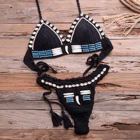 Puka Shell Bikini-shell swimwear-shell bikini-cowri-shell clothings-beach outfit-