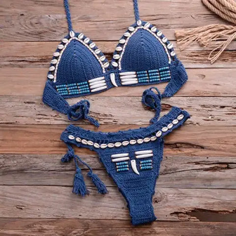 Puka Shell Bikini-shell swimwear-shell bikini-cowri-shell clothings-beach outfit-