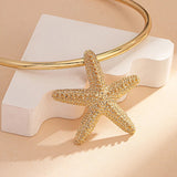 shell necklace-golden choker shell necklace-shell jewelry-starfish choker