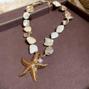  Golden Astra Starfish Choker