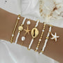 Coastal_Dream_Shell_Bracelet_Set-shell jewelry-boho style-beach outfit-boho chic style-bohemian jewelry-coastal look-beach style