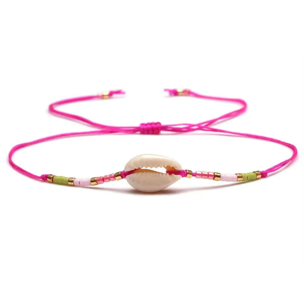 Drift & Glow Cowrie Bracelet for Boho Beach Souls_shell bracelet- 
coastal look-beach style-shell jewerly-
-seashell jewelry-coastal jewelry-beach outfit-bohostyle-bohemian outfit