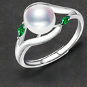  Emerald Whisper Pearl Ring
