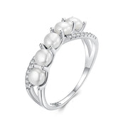 Five-Pearl Band Ring