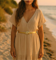 gold conch belt-shell belt-golden belt-golden shell belt