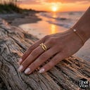  Golden Hour Multi-Shell Adjustable Ring