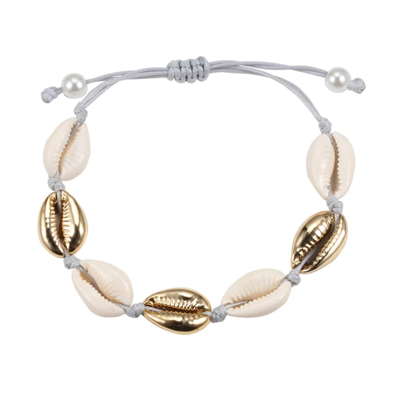 The Sun-Drenched Cowrie Charm Bracelet