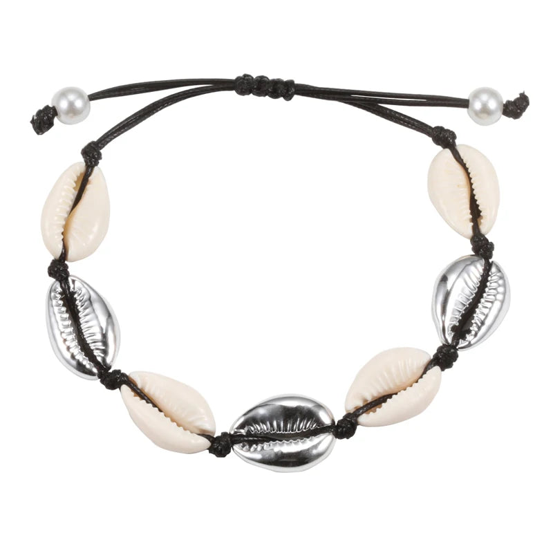 The Sun-Drenched Cowrie Charm Bracelet