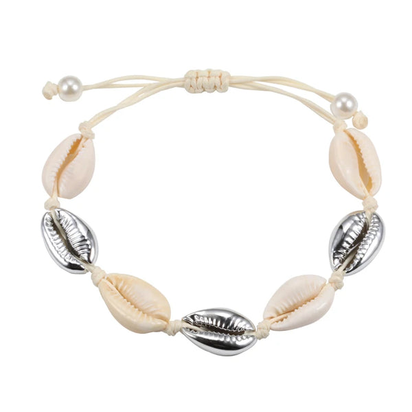 The Sun-Drenched Cowrie Charm Bracelet