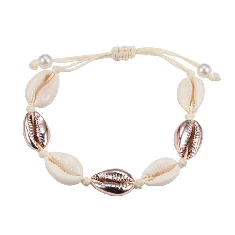 The Sun-Drenched Cowrie Charm Bracelet