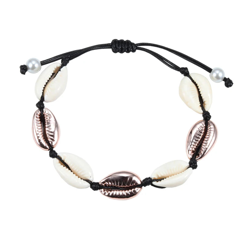 The Sun-Drenched Cowrie Charm Bracelet