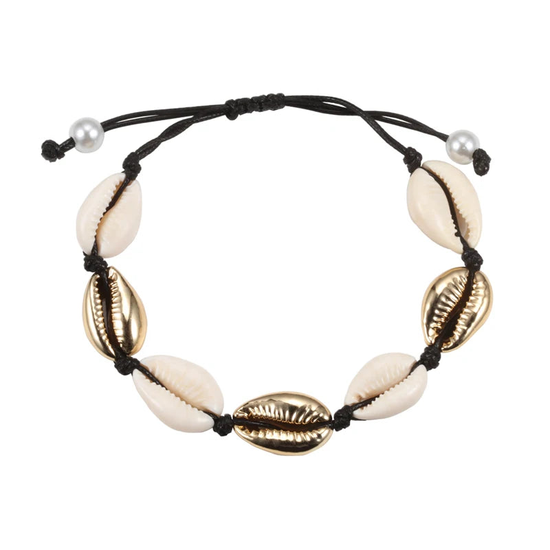 The Sun-Drenched Cowrie Charm Bracelet