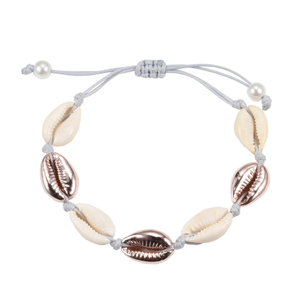 The Sun-Drenched Cowrie Charm Bracelet