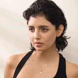 Infinity_Glow_Teardrop_Shell_Necklace-shell necklace-pendant shell necklace- nacre pendant-shell jewelry