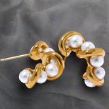 pearl drop earrings-pearl earrings-shell earrings-shell jewelry