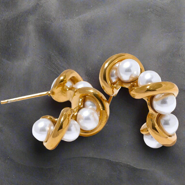pearl drop earrings-pearl earrings-shell earrings-shell jewelry