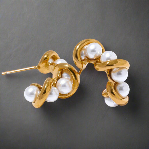pearl drop earrings-pearl earrings-shell earrings-shell jewelry