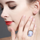 Mermaid's Dream Baroque Pearl Ring  silver in box-pearl ring-sterling silver pearl ring-shell ring-shell jewelry