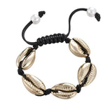 Gold Shell Bracelet for Men