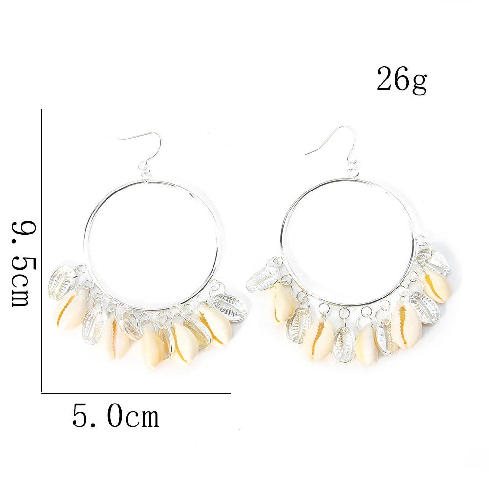 Nomad Soul Cowrie Hoops