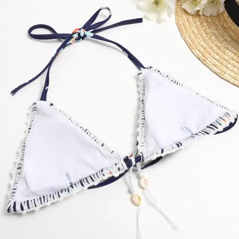 Shell Print Bikini-Shell Bottom Bikini-Shell Top Bikini-shell clothings-shell swimwear-shell jewelry-beach outfit-boho outfit-beach wear