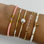 Pastel_Bead_Strand_Bracelets-shell jewelry-boho style-beach outfit-boho chic style-bohemian jewelry-coastal look-beach style
