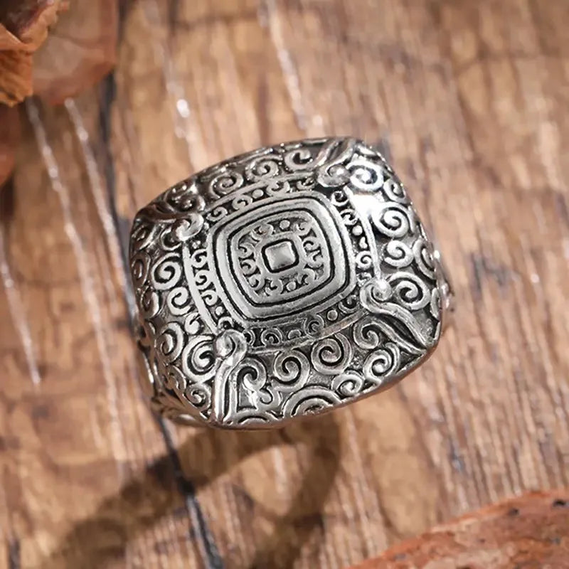 Ancient Echoes Swirl Ring