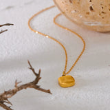 Sunbeam Square Shell Pendant Necklace-shell necklace-nacre pendant necklace-chaine necklace-gold necklace-shell jewelry