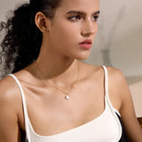 Sunbeam Square Shell Pendant Necklace-shell necklace-nacre pendant necklace-chaine necklace-gold necklace-shell jewelry