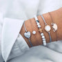 Wander & Tide Boho Coastal Bracelet Set-shell jewelry-boho style-beach outfit-boho chic style-bohemian jewelry-coastal look-beach style