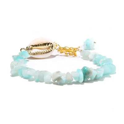 Amazonite Shell Bracelet