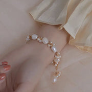 Baroque Pearl Charm Bracelet