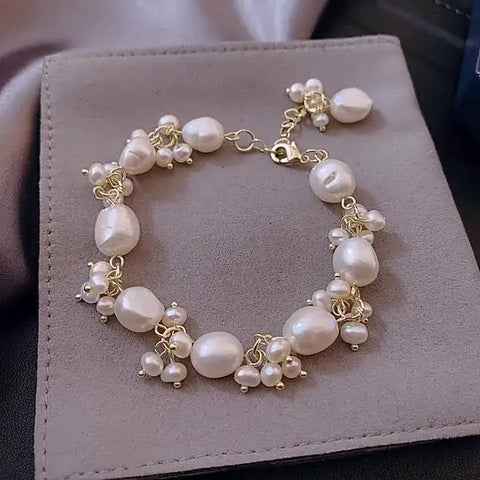 Baroque Pearl Charm Bracelet