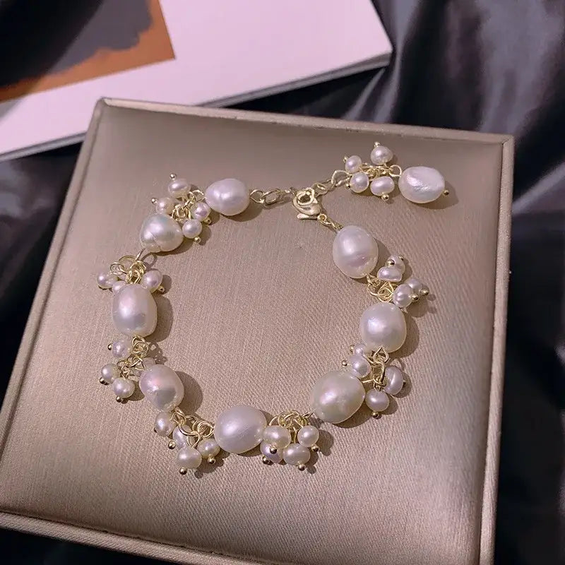 Baroque Pearl Charm Bracelet