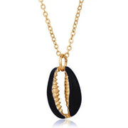 Black Cowrie Shell Necklace