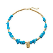 Blue Shell Choker Necklace