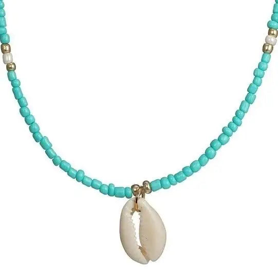 Blue Shell Necklace