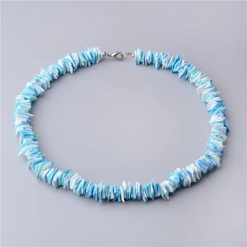 Blue Shell Surfer Necklace