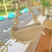 Bohemian Pearls Shell Bag