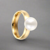 classic-gold-pearl-solitaire-ring-pearl ring-shell ring-shell jewelry-beach outfit ring-beach style-boho style-bohemian jewelry-wedding style ring
