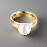 classic-gold-pearl-solitaire-ring-pearl ring-shell ring-shell jewelry-beach outfit ring-beach style-boho style-bohemian jewelry-wedding style ring
