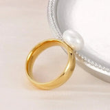 classic-gold-pearl-solitaire-ring-pearl ring-shell ring-shell jewelry-beach outfit ring-beach style-boho style-bohemian jewelry-wedding style ring
