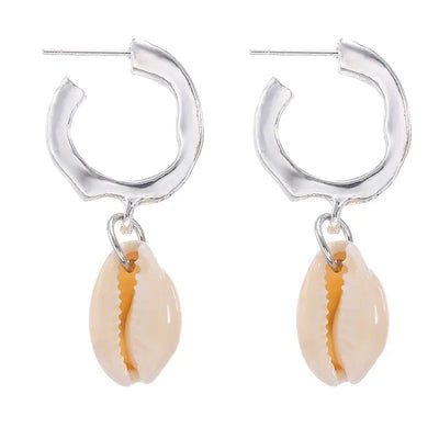 Clip - On Shell Earrings