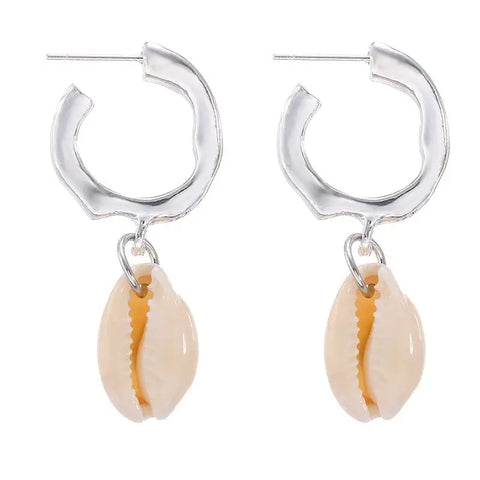 Clip - On Shell Earrings